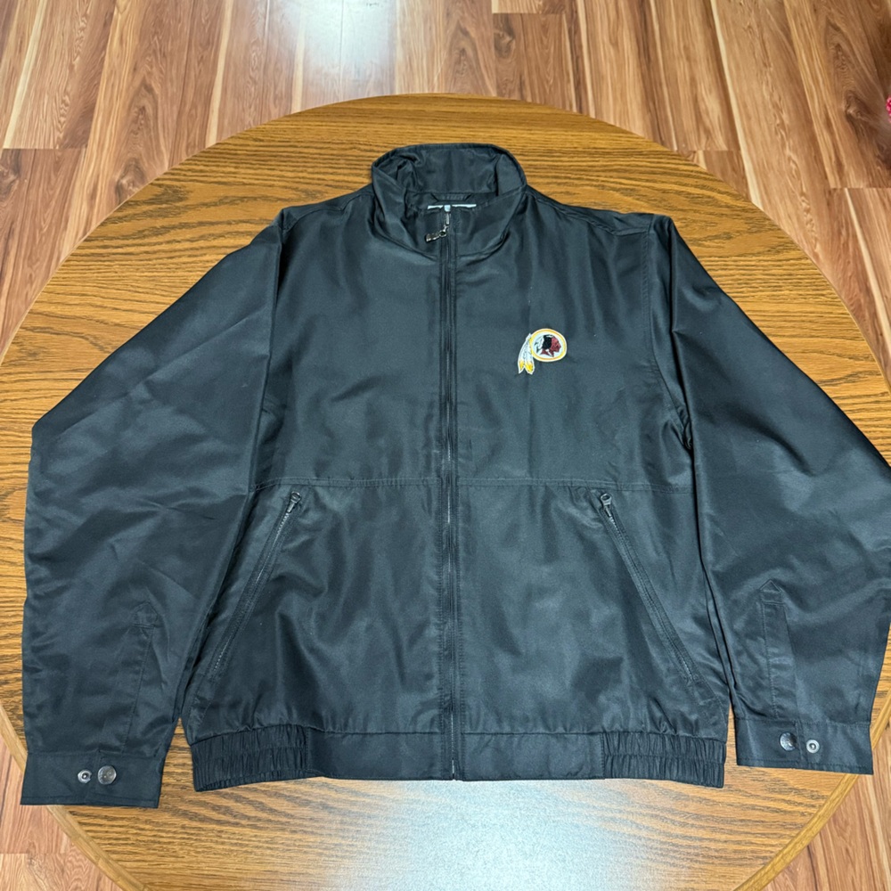 Cutter & Buck Black Redskins Bomber Jacket